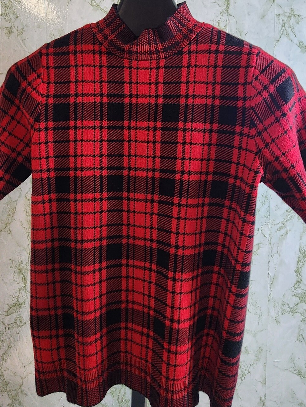 ANN TAYLOR Cotton Short Sleeve Mock Neck Sweater